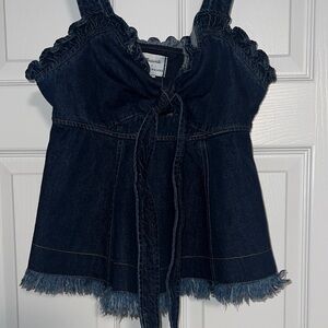 Madewell Navy Denim Top

g
